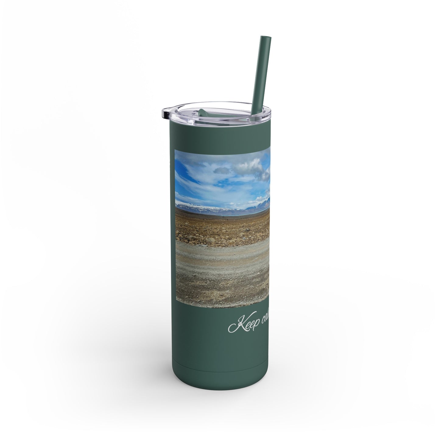 Keep calm Skinny Matte Tumbler, 20oz